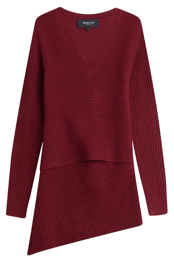 Derek Lam Derek Lam Cashmere Pullover With Asymmetric Hem - None