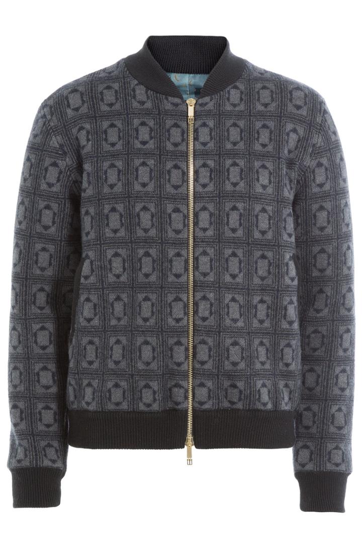 Etro Etro Printed Wool Bomber Jacket - None
