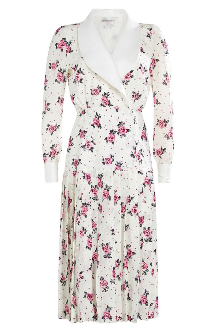 Alessandra Rich Alessandra Rich Printed Silk Dress
