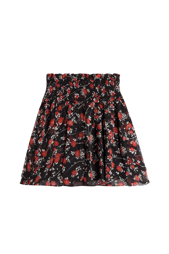 The Kooples The Kooples Printed Silk Chiffon Skirt