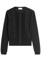 R.e.d. Valentino R.e.d. Valentino Wool Cardigan With Lace Paneling - None