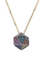 Noor Fares Noor Fares 18kt Icosagon Pendant Necklace With Diamonds - Multicolor