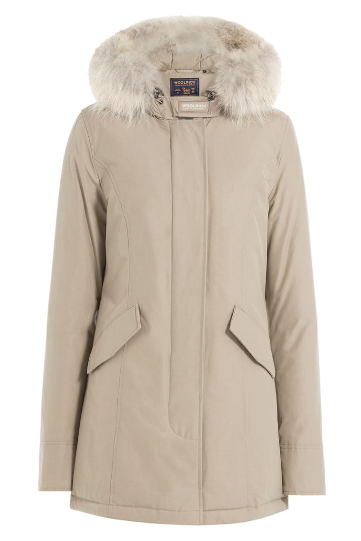 Woolrich Woolrich Arctic Down Parka With Fur-trimmed Hood - Beige