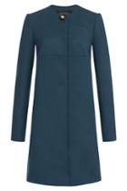Tara Jarmon Tara Jarmon Virgin Wool Coat - Blue