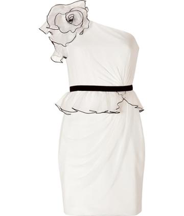 Notte By Marchesa One Shoulder Dress In Ivory