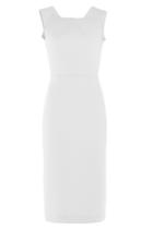 Roland Mouret Roland Mouret Tailored Dress With Cotton - White