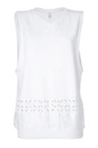 Faith Connexion Faith Connexion Cotton Oversized Sleeveless Sweatshirt - White