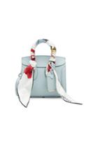 Alexander Mcqueen Alexander Mcqueen Mini Heroine 21 Leather Shoulder Bag With Silk Scarf Handles