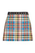 Marques' Almeida Marques' Almeida Plaid Mini Skirt With Cotton