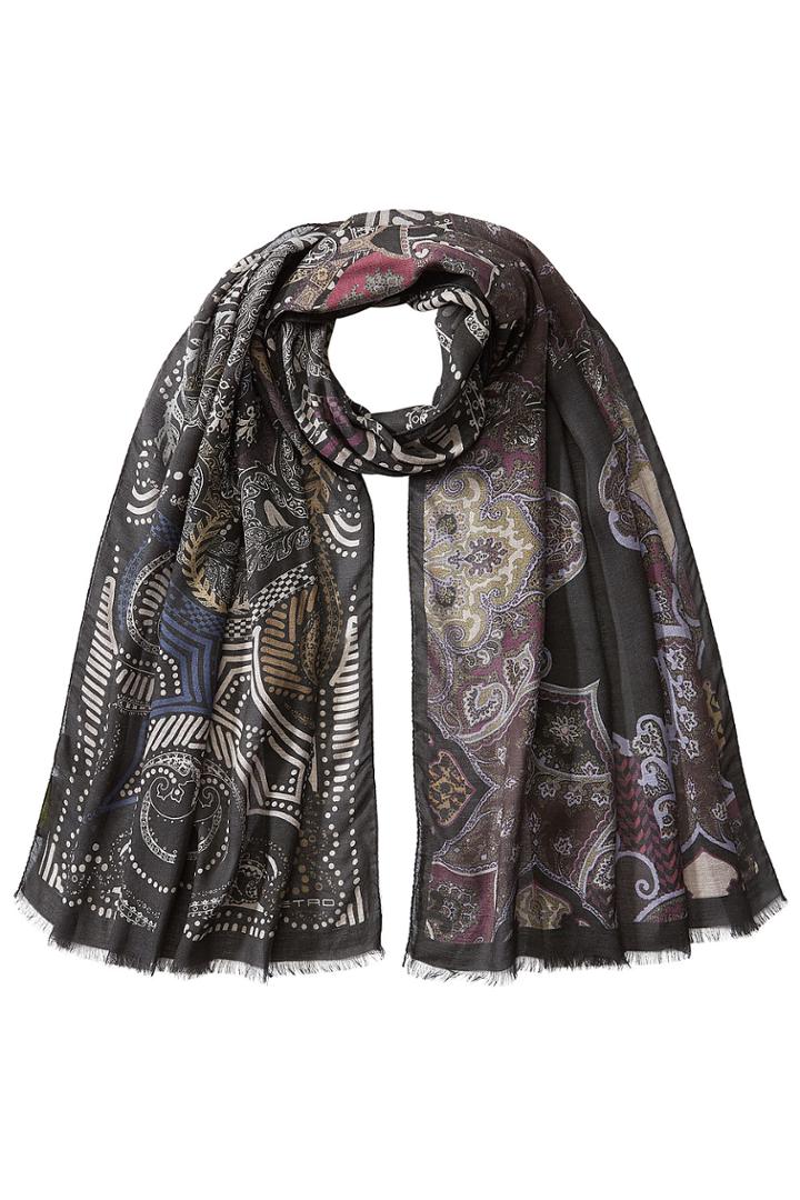 Etro Etro Printed Scarf With Cashmere - Multicolor