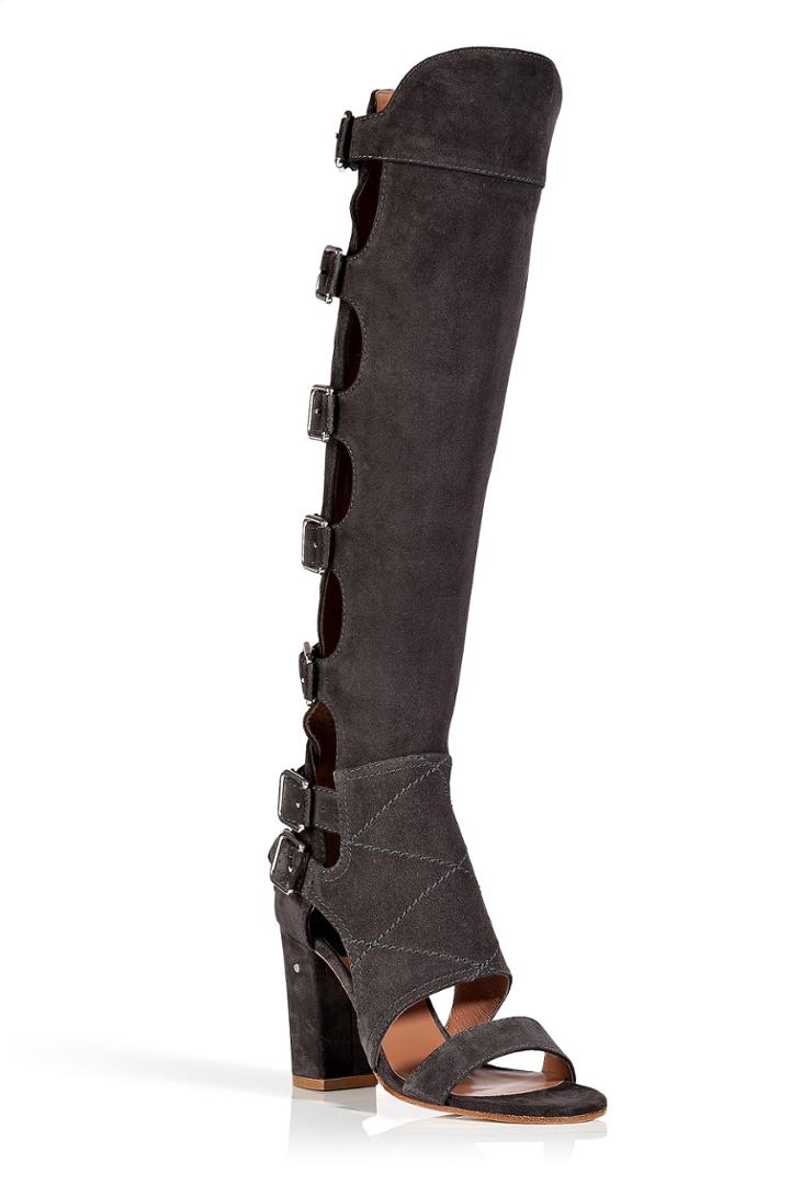 Laurence Dacade Laurence Dacade Suede Open Toe Fatal Boots
