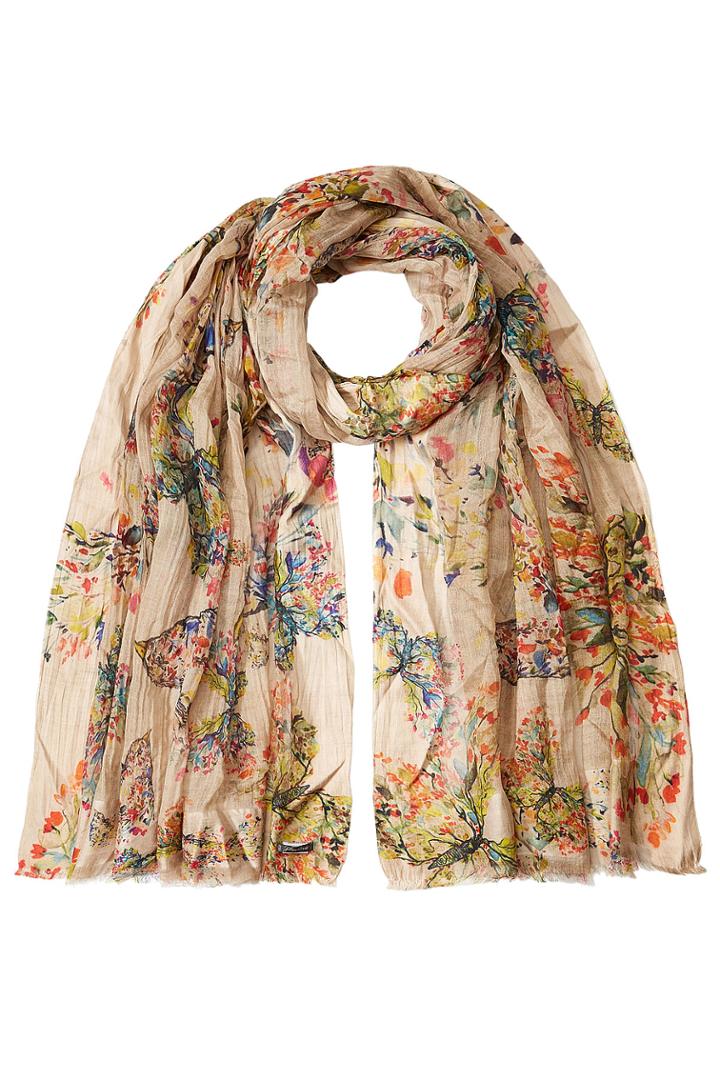 Faliero Sarti Faliero Sarti Printed Silk-cotton Scarf - Florals
