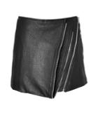 Barbara Bui Leather Mini-skirt With Zip Detailing