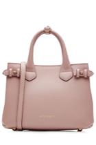 Burberry Shoes & Accessories Burberry Shoes & Accessories Small Banner Leather Tote - Rose