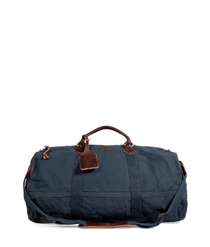 Ralph Lauren Canvas/leather Weekender In Navy