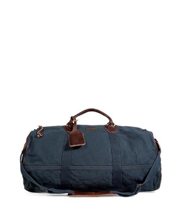 Ralph Lauren Canvas/leather Weekender In Navy