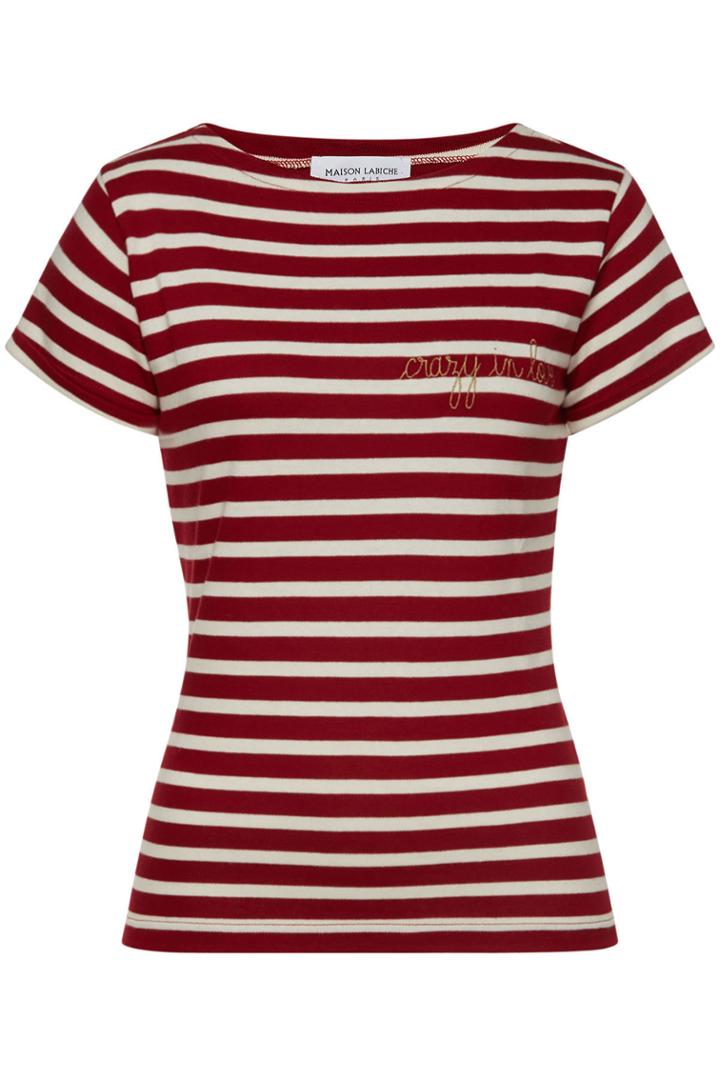 Maison Labiche Maison Labiche Crazy In Love Striped Cotton T-shirt