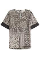 Preen Line Preen Line Inas Printed Top With Silk - Grey