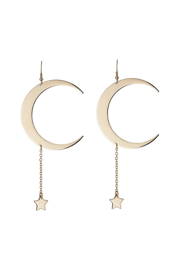Roberto Cavalli Roberto Cavalli Moon And Star Earrings - Gold