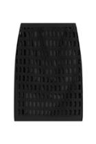 Moschino Moschino Cotton Pencil Skirt With Cut-out Detail