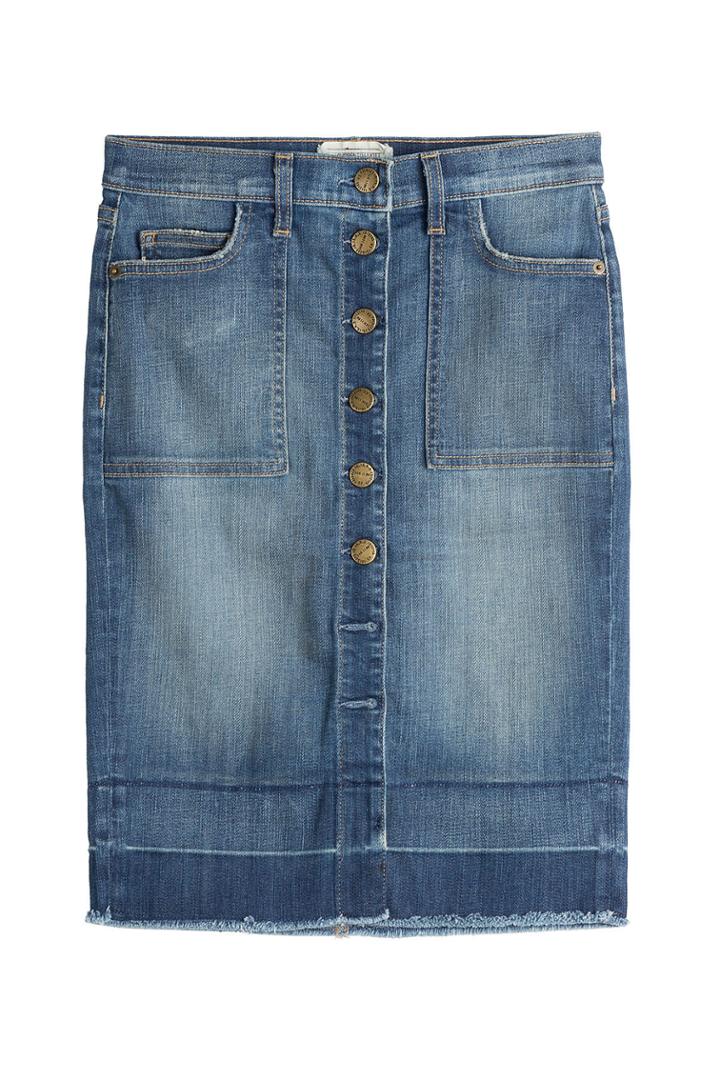 Current/elliott Current/elliott Button Front Jean Skirt