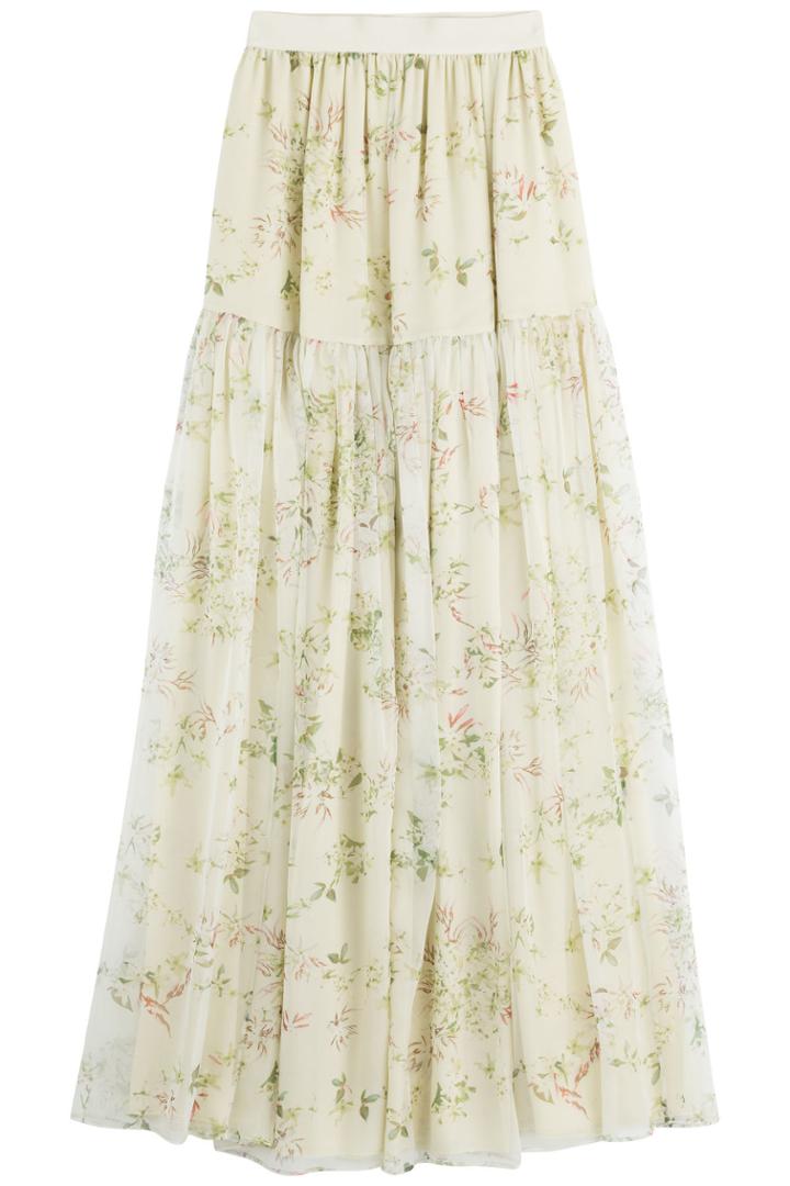 Giambattista Valli Giambattista Valli Floral Chiffon Maxi Skirt