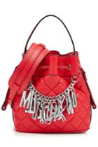 Moschino Moschino Leather Bucket Bag - Red