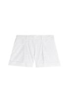 Fendi Fendi Perforated Silk Shorts - White