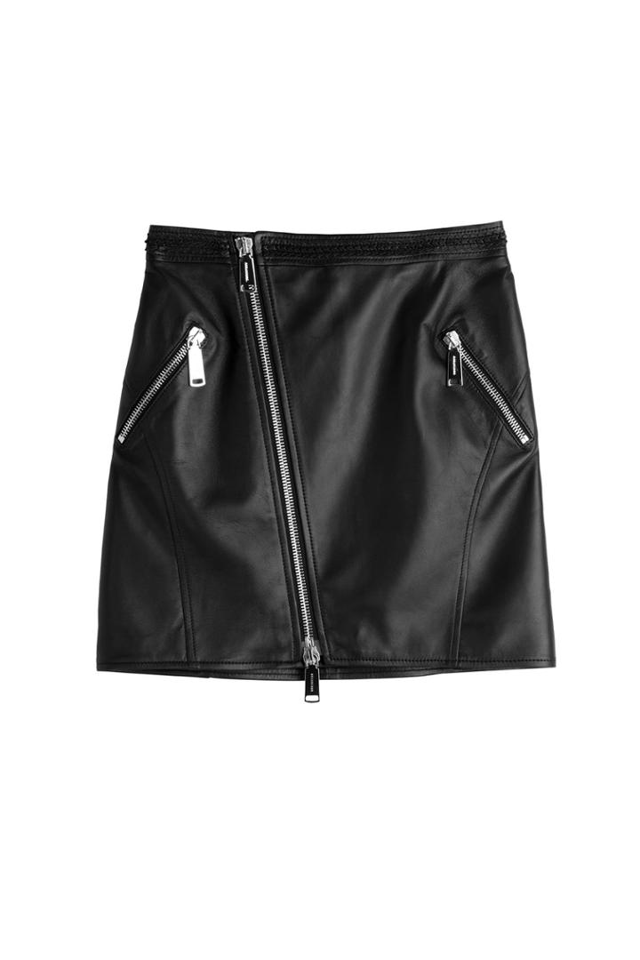 Dsquared2 Dsquared2 Leather Mini Skirt