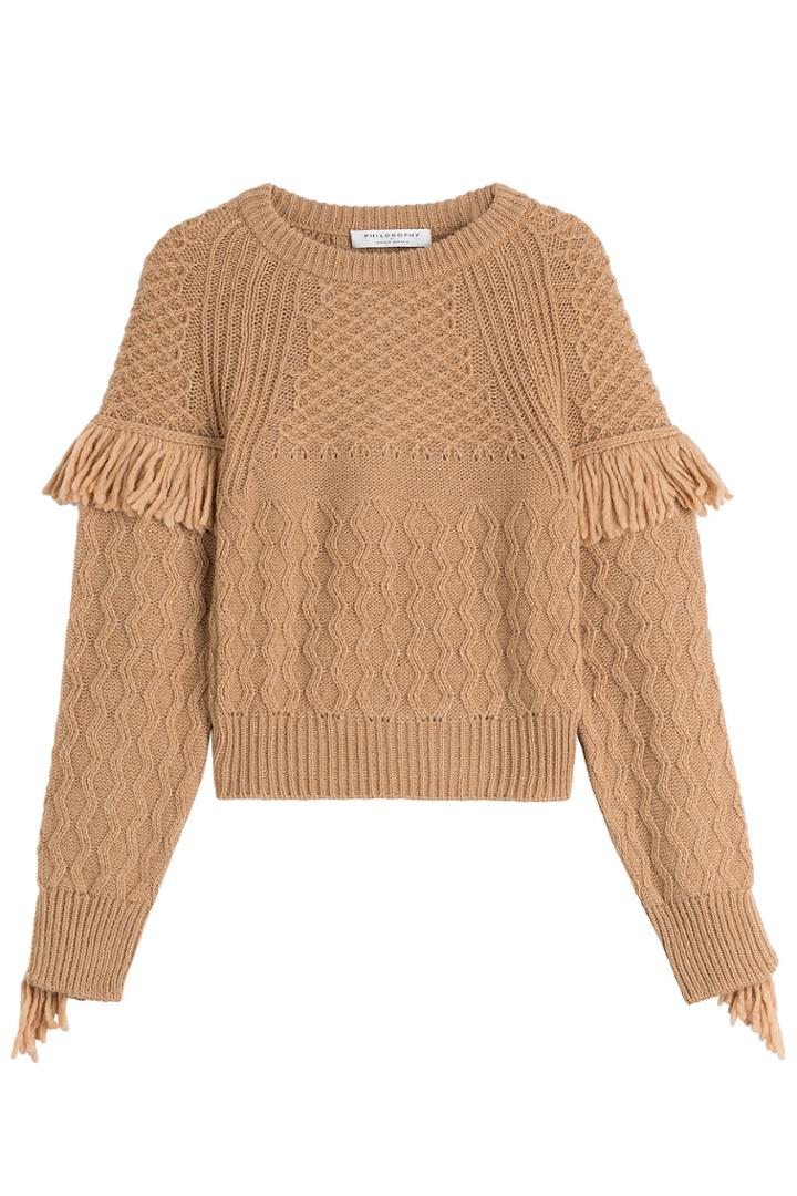 Philosophy Di Lorenzo Serafini Philosophy Di Lorenzo Serafini Knit Pullover With Fringe - None