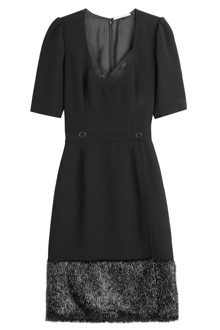 Marco De Vincenzo Marco De Vincenzo Fitted Dress With Shimmer Hem