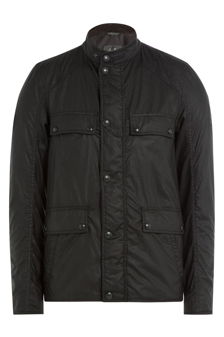 Belstaff Belstaff Leighwood Coated Cotton Jacket - Black