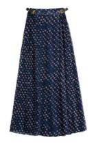 Diane Von Furstenberg Diane Von Furstenberg Printed Silk Maxi Skirt - Blue