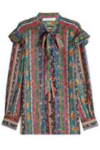 Philosophy Di Lorenzo Serafini Philosophy Di Lorenzo Serafini Printed Silk Blouse - Multicolored