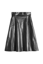 Alexander Mcqueen Alexander Mcqueen High Waisted Leather Skirt