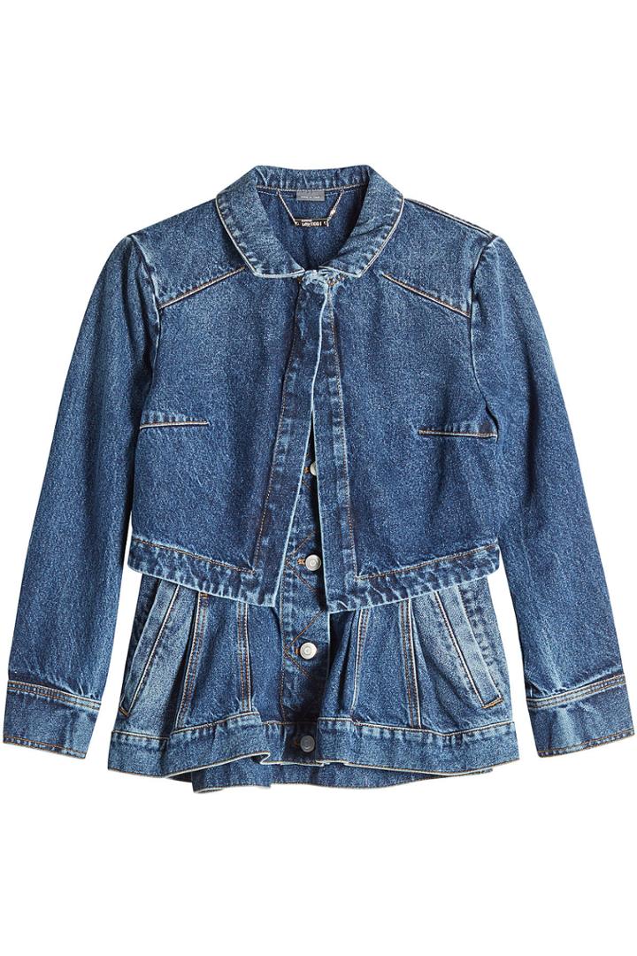 Alexander Mcqueen Alexander Mcqueen Peplum Denim Jacket