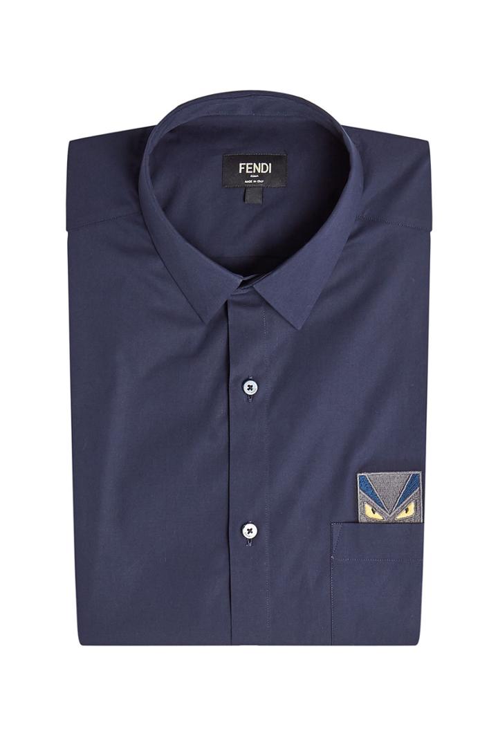 Fendi Fendi Cotton Shirt With Patch
