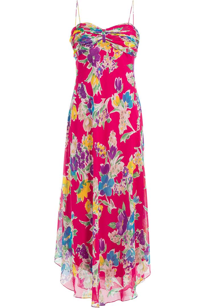 Polo Ralph Lauren Polo Ralph Lauren Printed Silk Dress - Pink