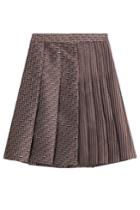 Diane Von Furstenberg Diane Von Furstenberg Woven Skirt With Pleats - Stripes