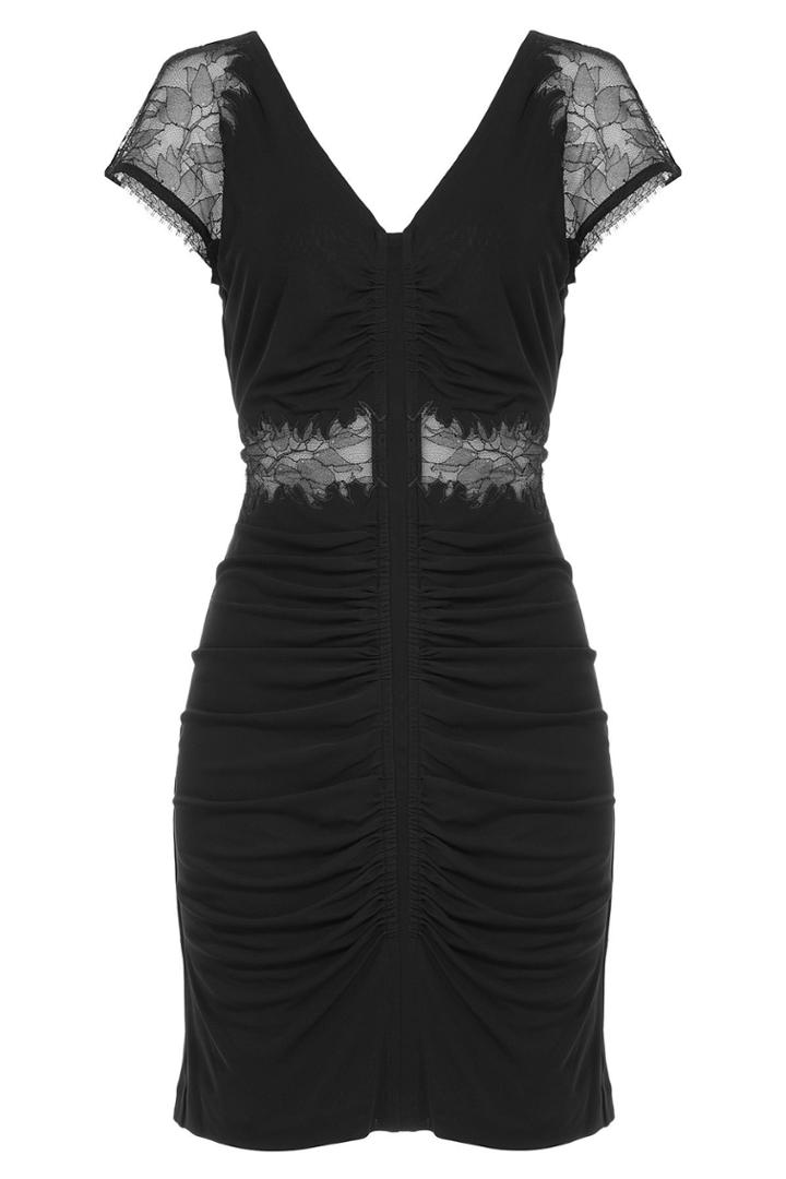 Roberto Cavalli Roberto Cavalli Dress With Lace - Black