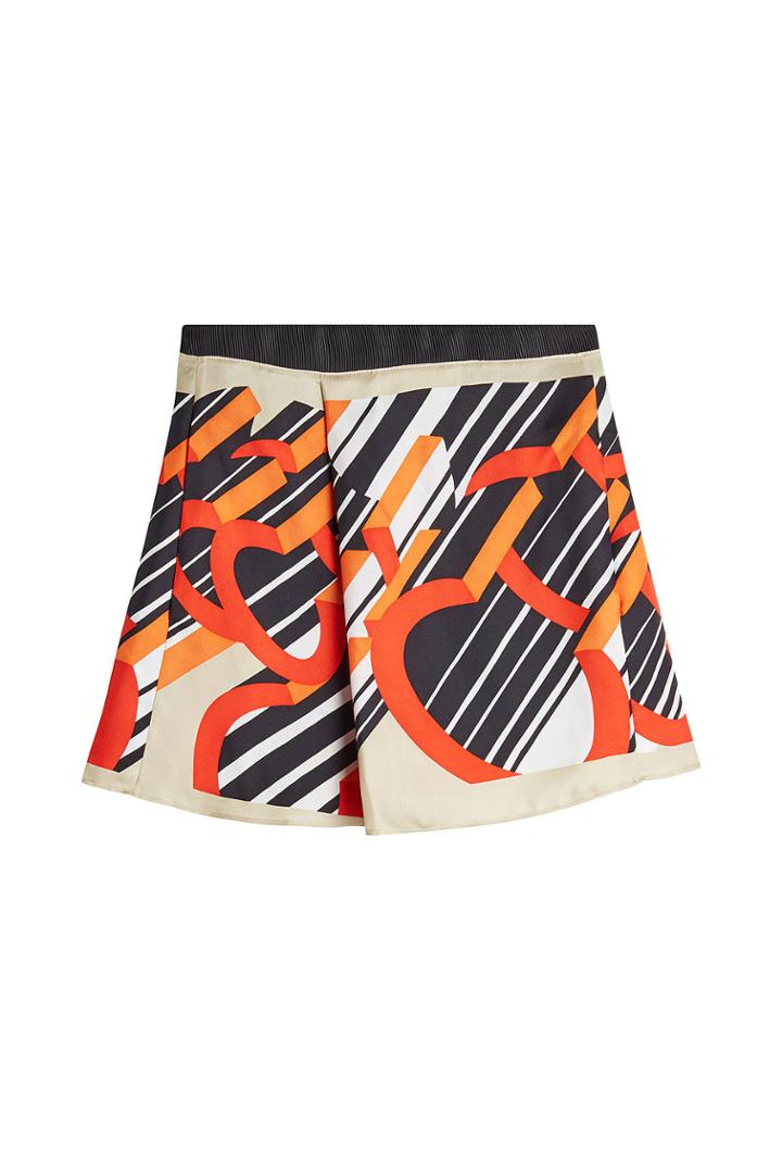 Carven Carven Printed Silk Mini Skirt