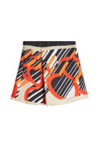 Carven Carven Printed Silk Mini Skirt