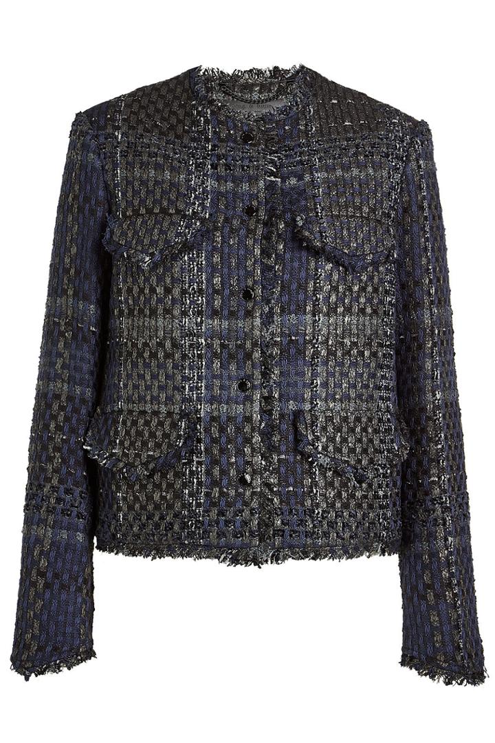 Rag & Bone Rag & Bone Tweed Blazer With Cotton And Wool