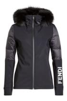 Fendi Fendi Jacket With Fur-trimmed Hood - Black