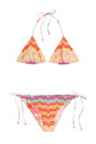 Missoni Mare Missoni Mare Reversible Knit Triangle Bikini - Orange