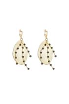Marni Marni Embellished Earrings With Horn