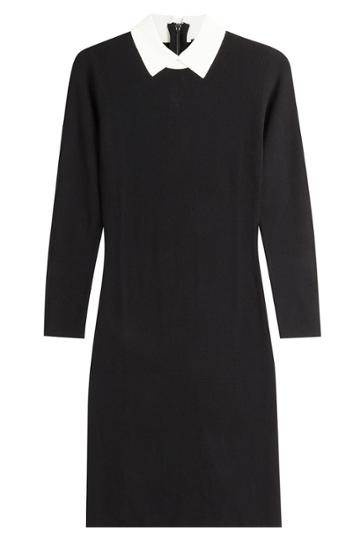 Paule Ka Paule Ka Dress With Contrast Collar And Cuffs
