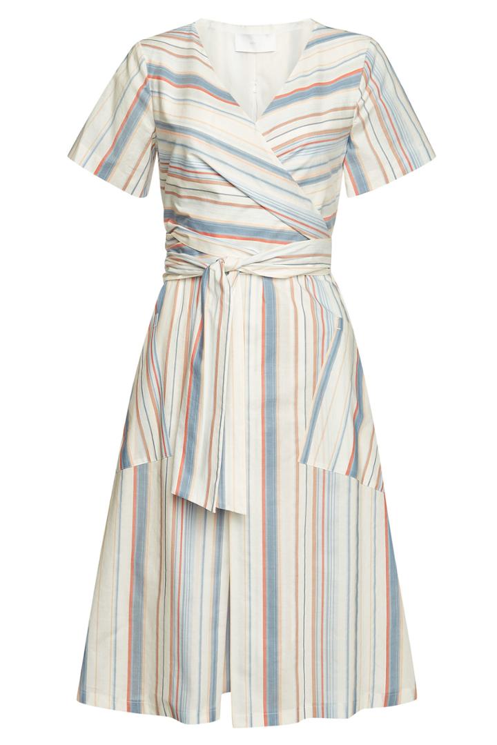 Boss Boss Striped Cotton Darap Dress