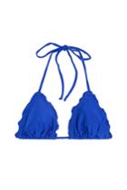 Luli Fama Luli Fama Cosita Buena Wavey Triangle Bikini Top - Blue