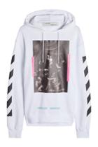Off White Off White Printed Cotton Hoodie